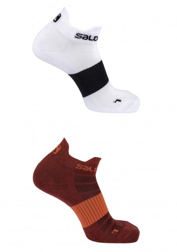 Ponožky SALOMON SENSE 2-PACK-BIKING RED-WHITE